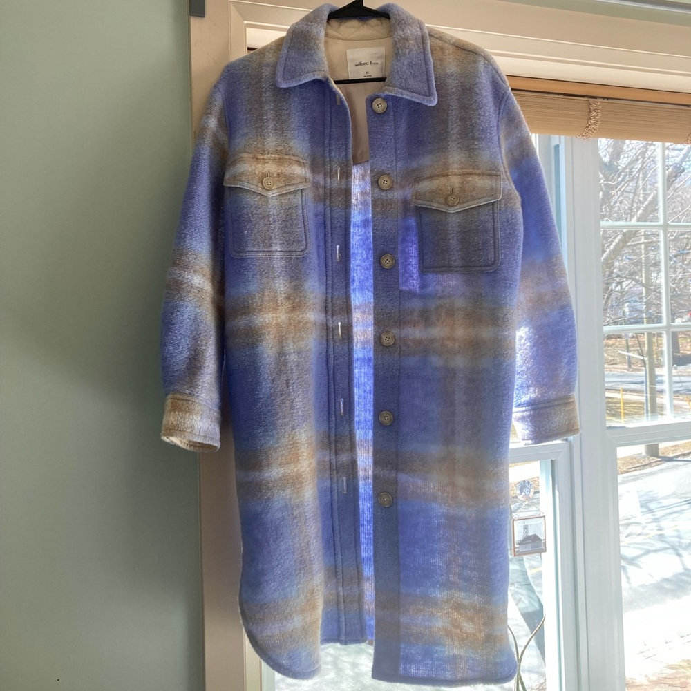 Blue Aritzia Ganna Jacket Long